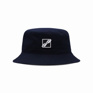 WE11DONEBLACK SQUARE LOGO BUCKET HATBLACK