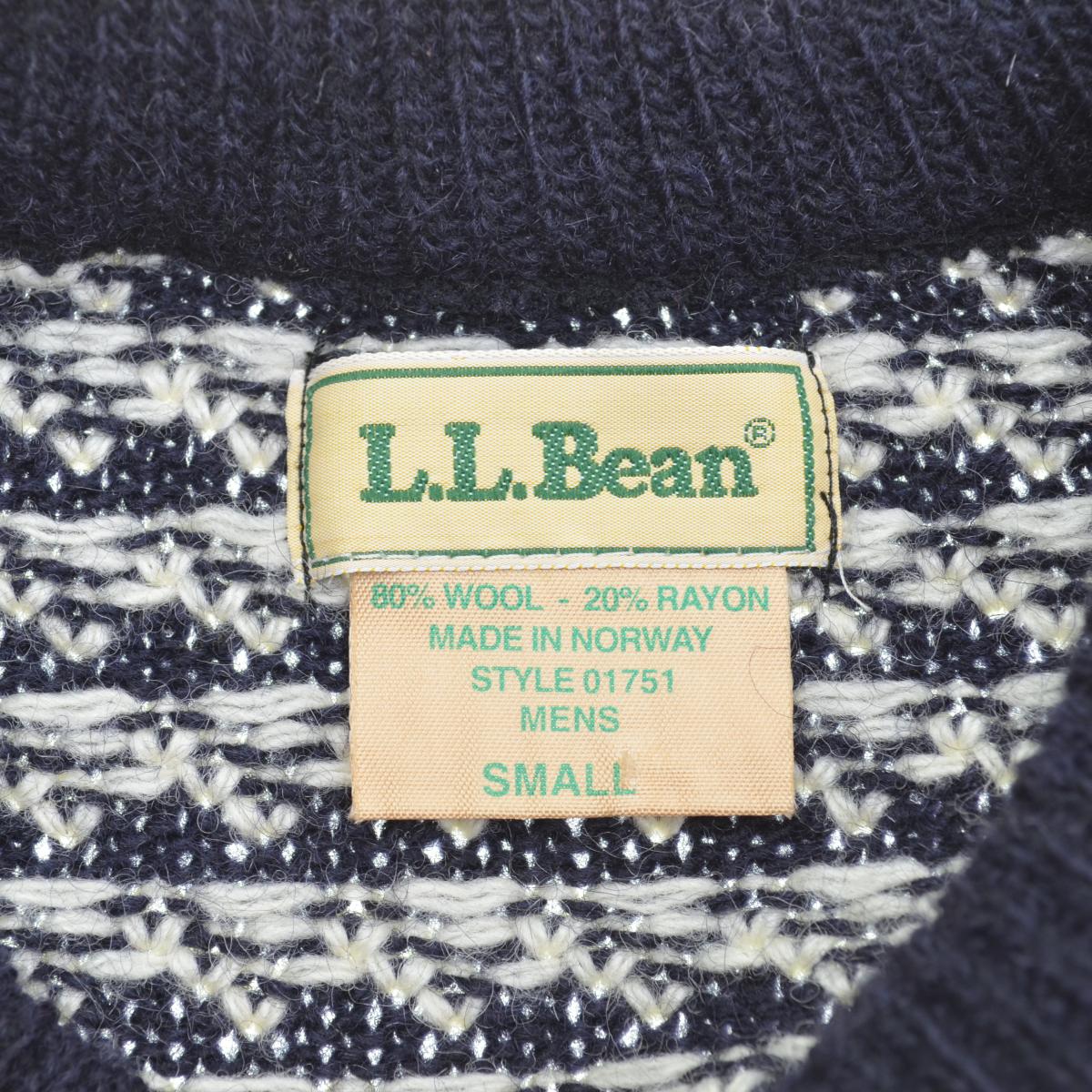 80s80s バーズアイ　ニットセーター　L.L.BEAN  ノルウェー製