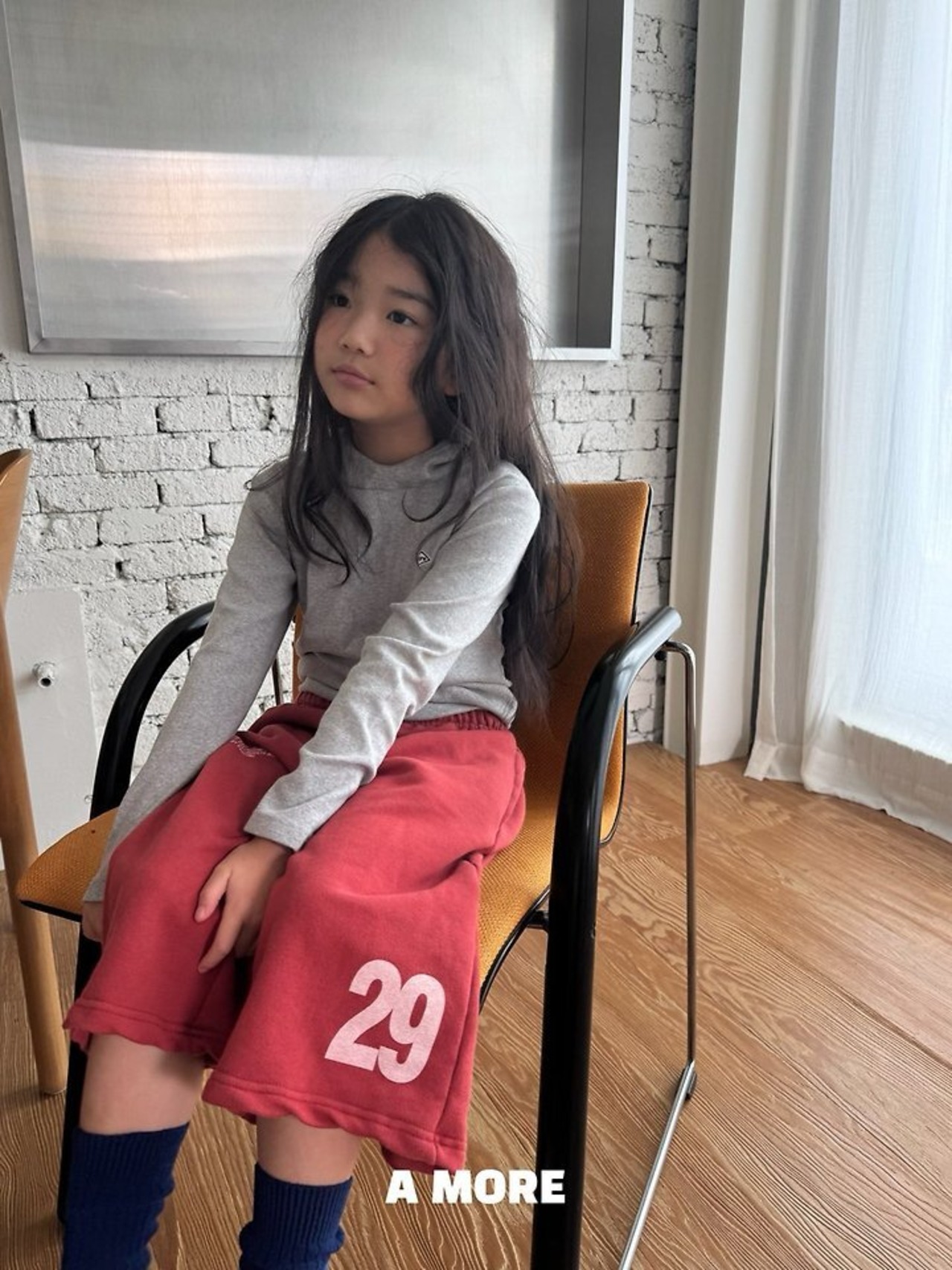 【取寄】A MORE フラフープフードTシャツ｜秋服｜韓国子供服｜26/AT