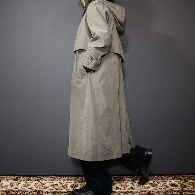 "hoodie" long coat