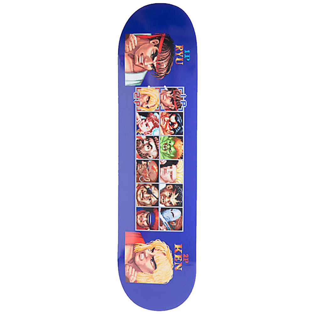 HUF×Street Fighter Players Select 8.25" Skateboard Deck ハフ×ストリートファイター  プレイヤーズ セレクト スケートボード デッキ 板 CAPCOM カプコン | M&EARTH-skateboardstikers-