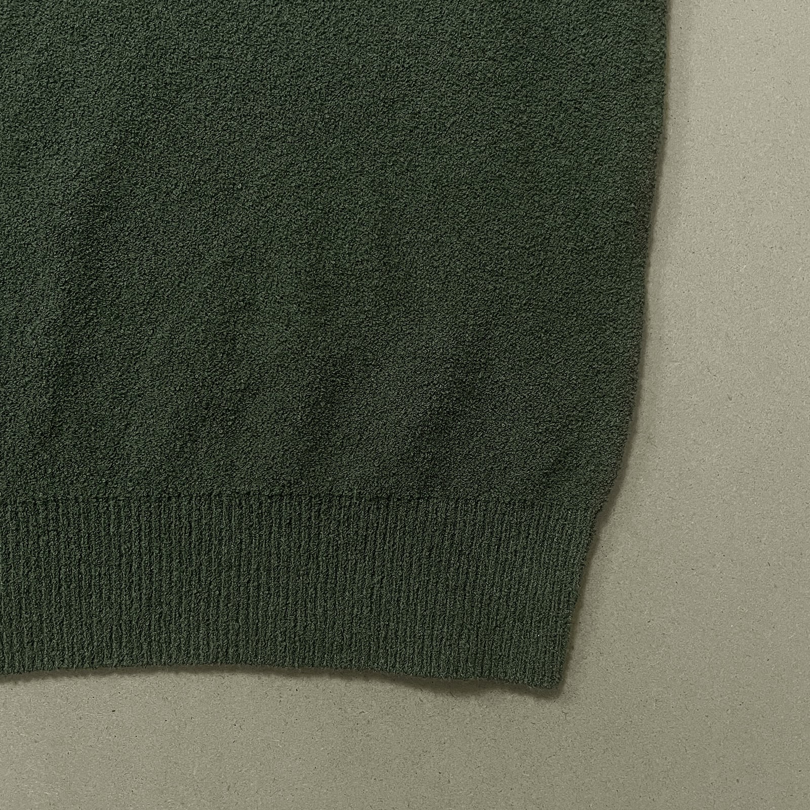 SUPER SOFT PILE KNIT POLO SHIRT -KHAKI- | 8G SHOOT WEBSTORE