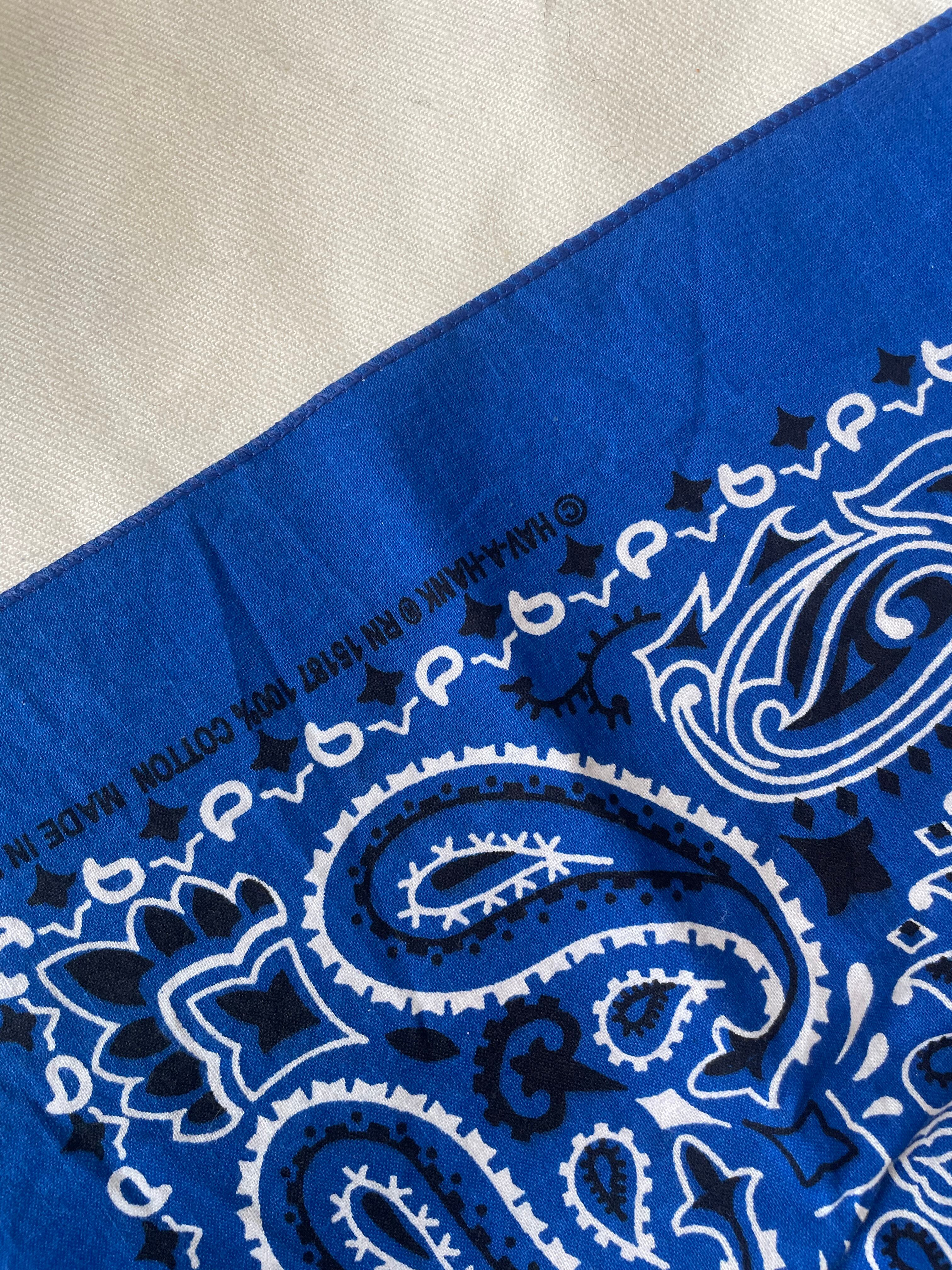 Vintage 1980s–90s USA HAV-A-HANK Paisley Cotton Bandana