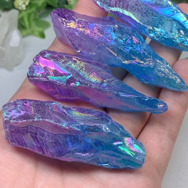 20.幻想的カラー☆ラフカット☆オーラクォーツ(100g)