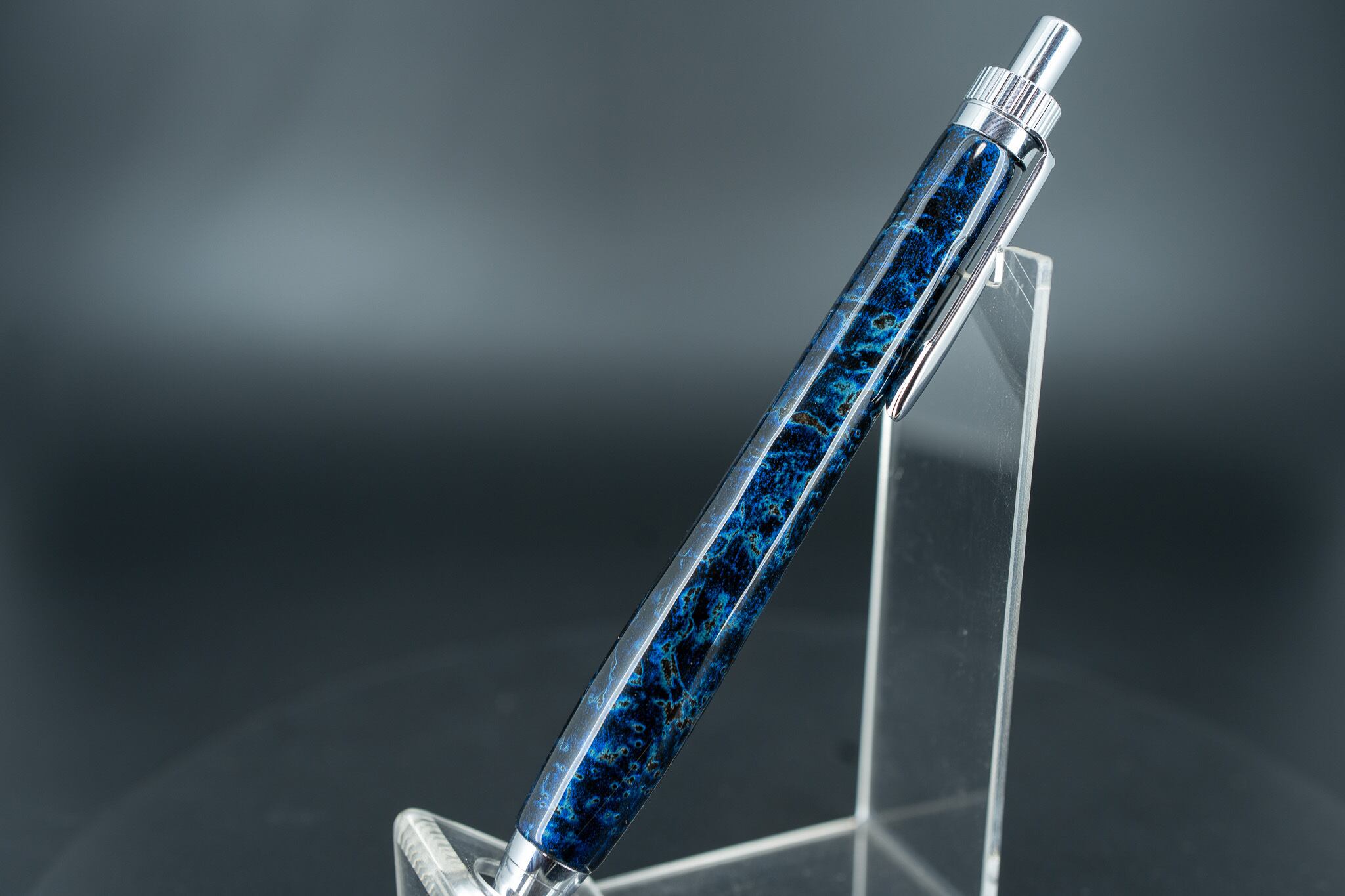 曜変天目】 レッドウッド silver MP | 木軸ペン工房 金杢犀