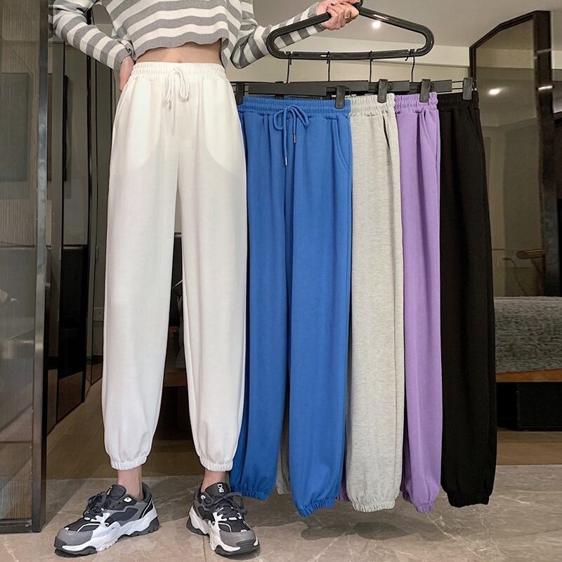 スプリングオータムブラックパンツ ルーズカジュアル 春物 秋物 スーパーモール69506315053