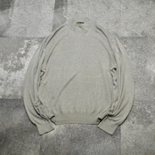 cotton rayon mock neck knit