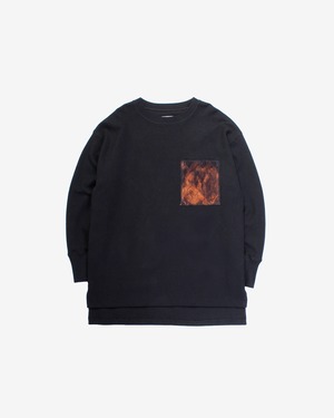 Wface Knit long  Over Tops -black <LSD-BB3T5>