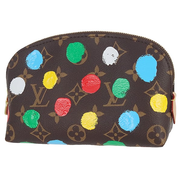 New LOUIS VUITTON ルイヴィトン LV × YK ポシェット・コスメティック PM モノグラム ペインティッド ドット 草間彌生 化粧ポーチ コスメポーチ バッグインバッグ 新品