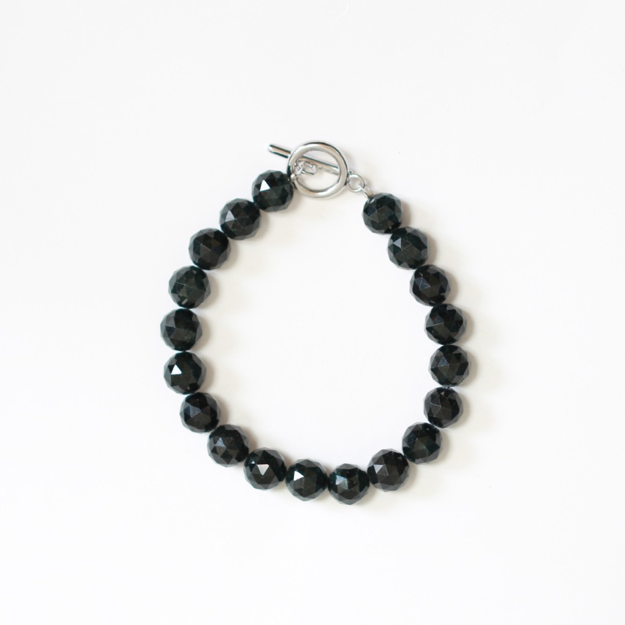 抜群の存在感！GP Black jade ブレスレット A貨翡翠 jd_br1152
