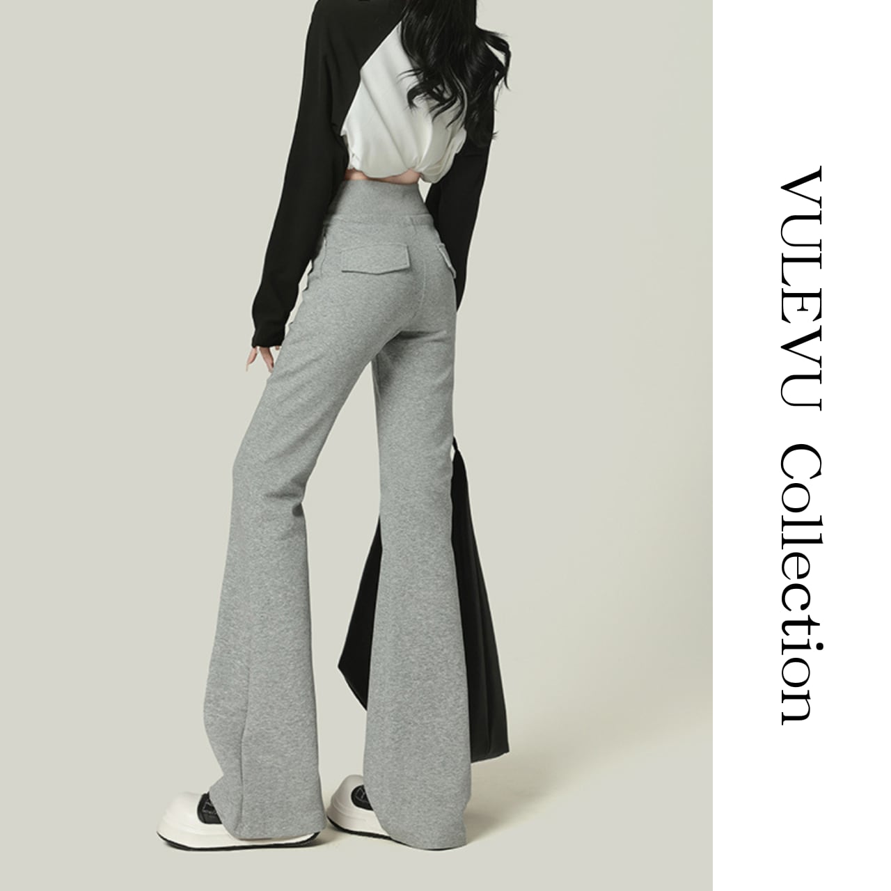 エフォートレスリブ フレアパンツ 3color B71