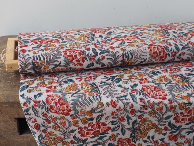 block print fabric b87