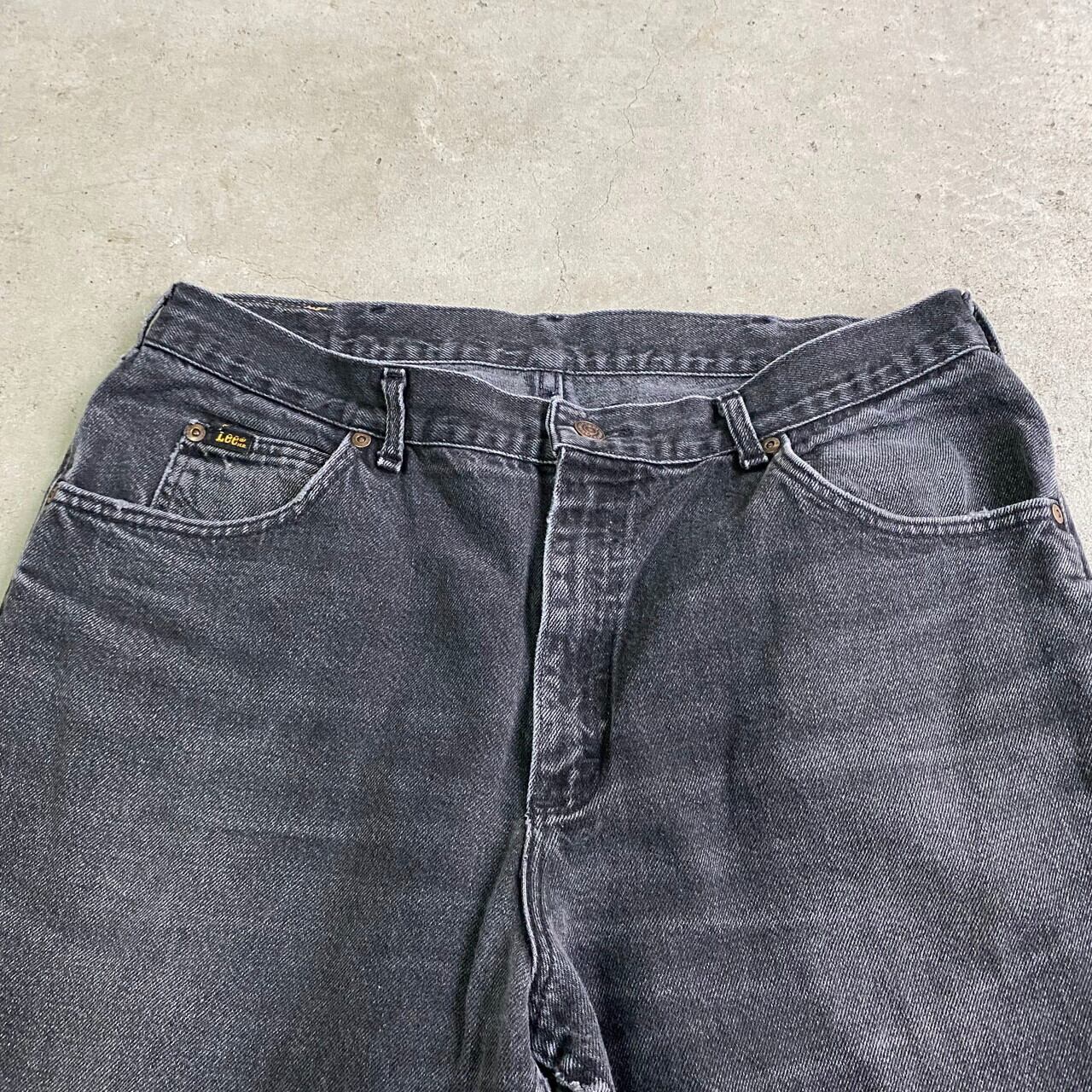 ビッグサイズ Lee リー ブラック テーパード デニムパンツ メンズw38 古着 フェードブラック 墨黒 大きいサイズ デニムパンツ Sa24 Cave 古着屋 公式 古着通販サイト