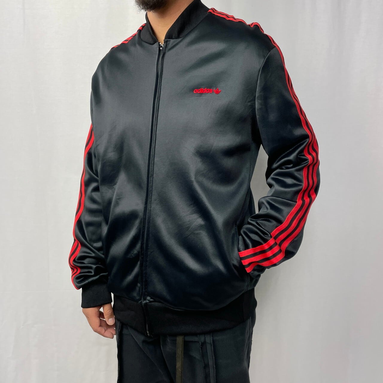 80年代 adidas アディダス ATP ジャージ ブラック ビンテージ