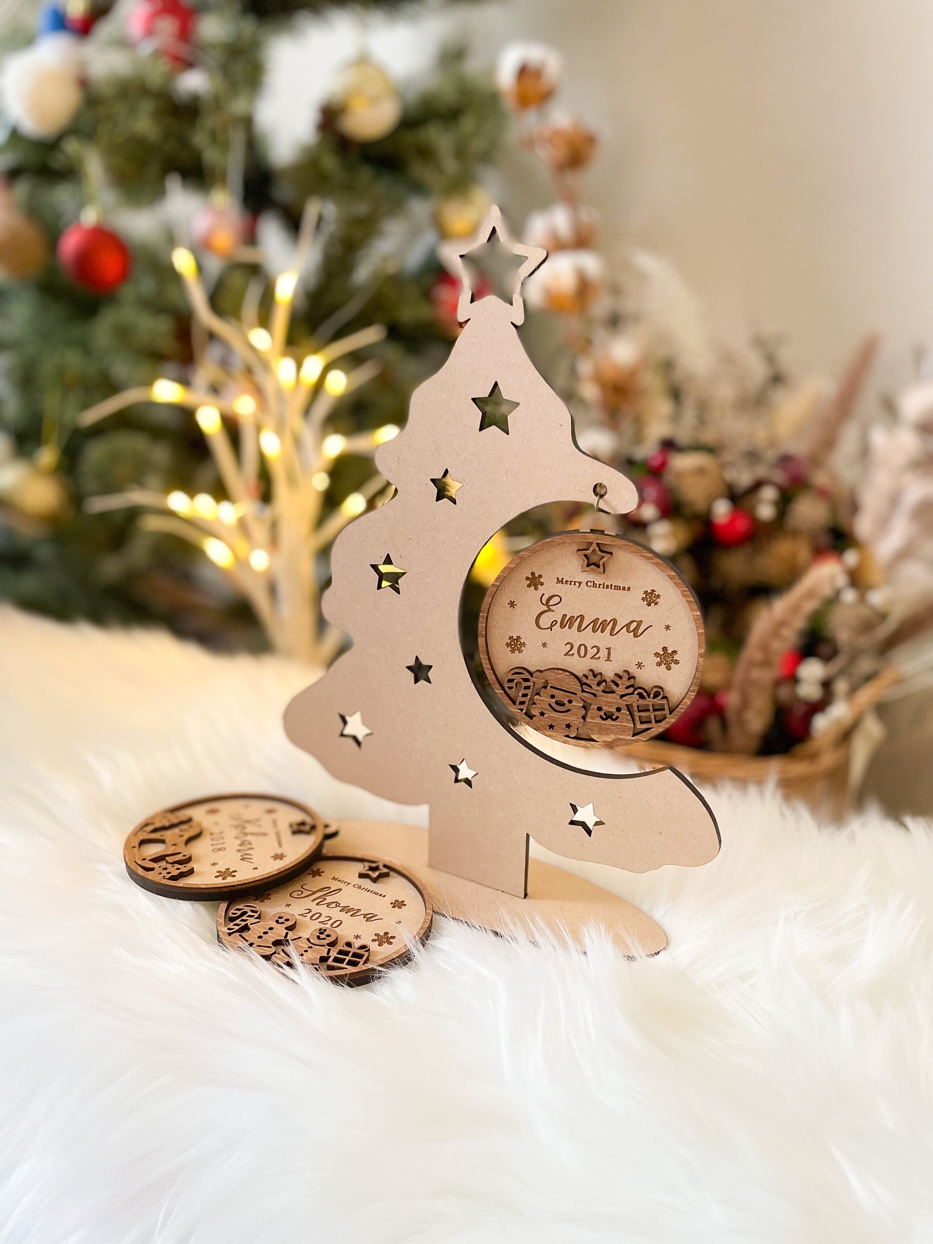 3種類から選べる♪ 木製 Christmas Tree ＆ オーナメント.ﾟ･*. クリスマス お名前入り ツリー