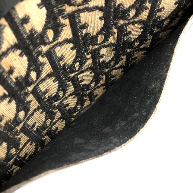 Christian Dior クリスチャン ディオール トロッター ショルダーバッグ ブラック ジャガード vintage ヴィンテージ オールド z8apv6