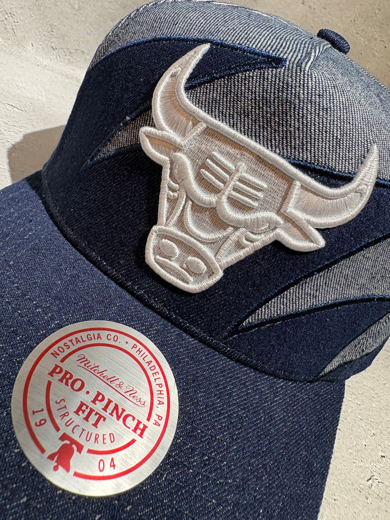 Mitchell&Ness/ミッチェルアンドネス NBA シカゴ・ブルズ デニム キャップ