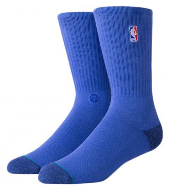 STANCE NBA LOGOMAN CREW II ROYAL クルー ソックス 靴下 青 ロゴマン