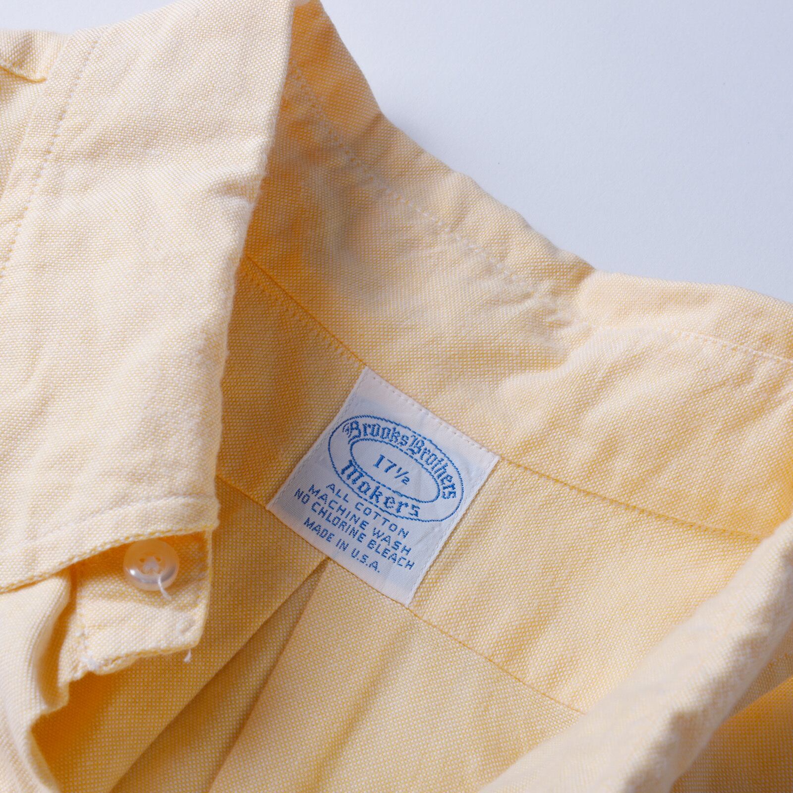 極美品】 70s BROOKS BROTHERS Vintage B.D Oxford Shirt S/S 6 Button