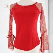 社交ダンス 衣装 スタンダード トップス レッスンウェア レディース オールシーズン 赤 Create-Sun クリエイトサン レッド系 派手 社交ダンス トップス レディース トレーニングウェア 衣装 通販 薄手 おしゃれ 柔らかい 舞台用 発表会 着心地 きれいめ オールシーズン 機能性 伸縮性 見せる服 ダンス服 大人用 スポーツウエア カジュアル ルームウェア フィットネス