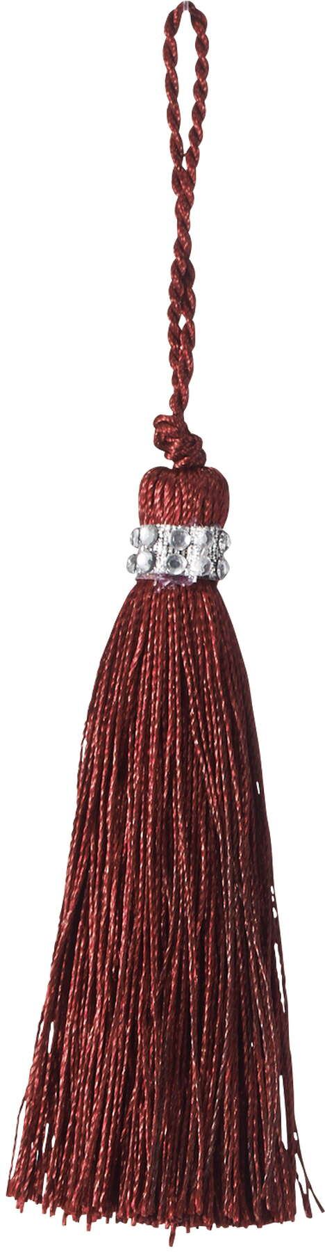 ラインストーンタッセルＬ　ＢＵＲ　レッド系　MCZ-0040　4961823766954　花資材 > タッセル