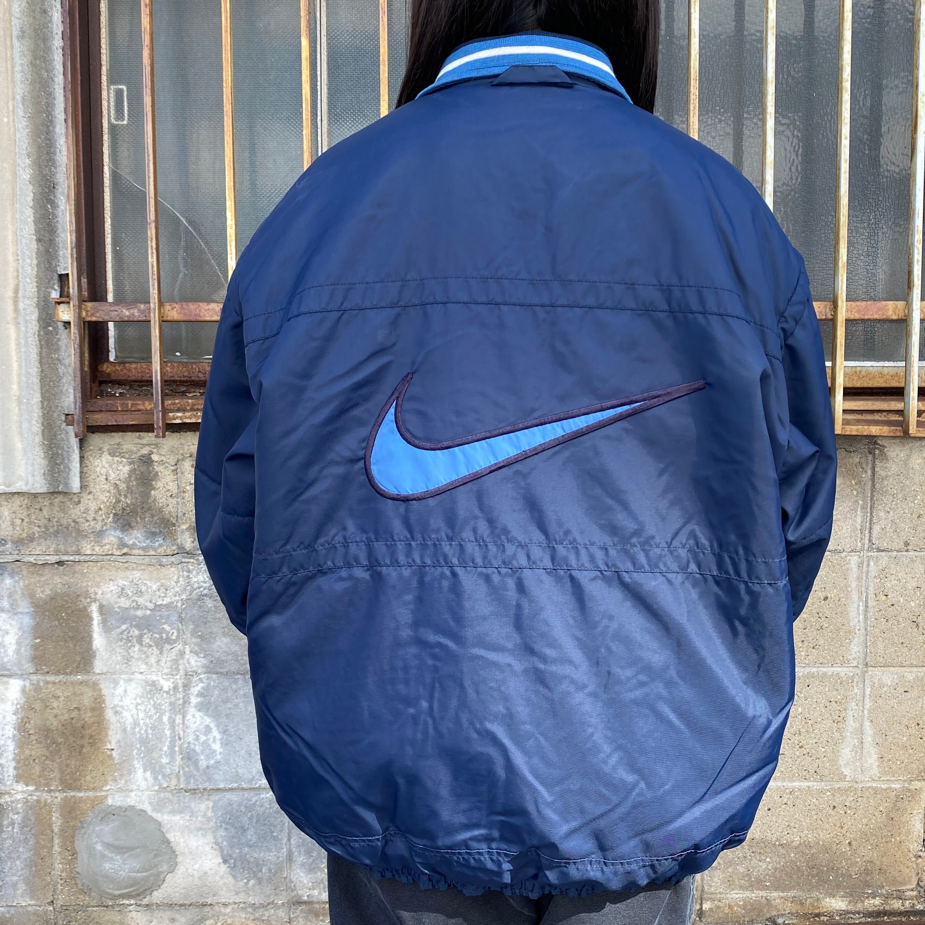 90年代 ビンテージ NIKE ナイキ リバーシブル 中綿 ナイロンジャケット