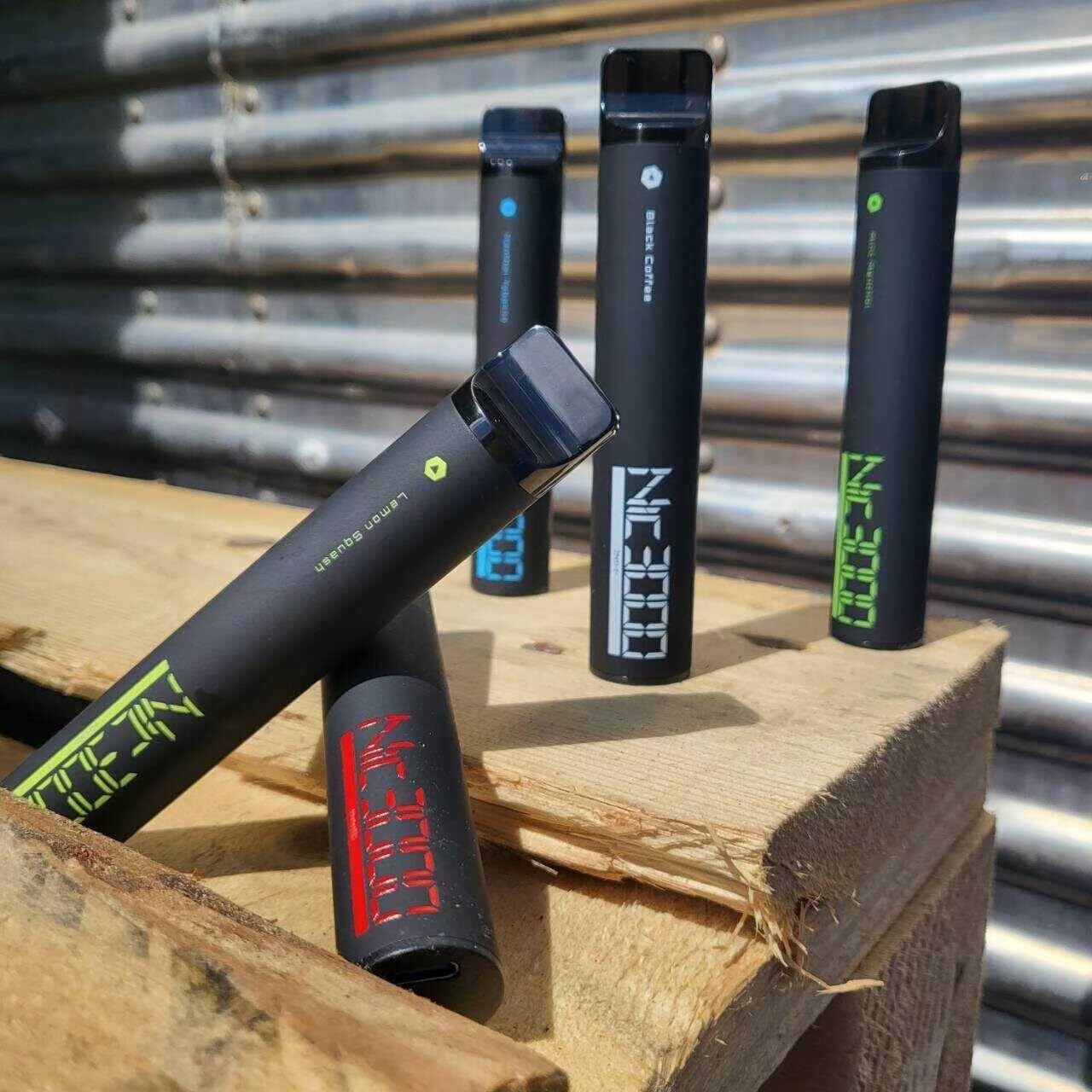 電子タバコ タール ニコチン0 Nic3000 使い捨て 本体 電子タバコ