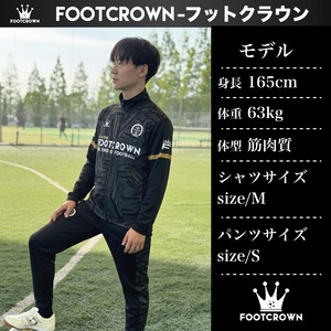 昇華ジャージ上下セット "ストライクラインデザイン" セットアップ 選べるジップタイプ  120〜4XL対応 春夏用 秋冬用