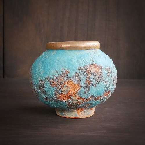 弥生小壺 no.17 wild turquoise