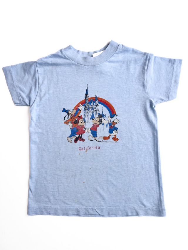 【110cm】VINTAGE 80's ミッキーミニー Tシャツ【10400】※