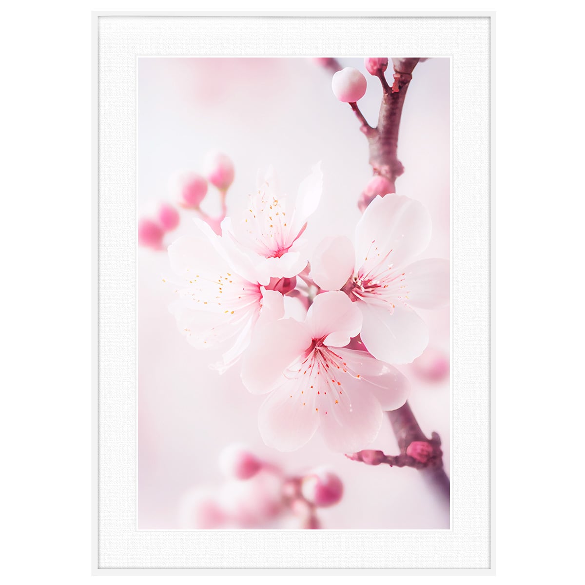 春 桜の写真 インテリアアートポスター額装 AS1360