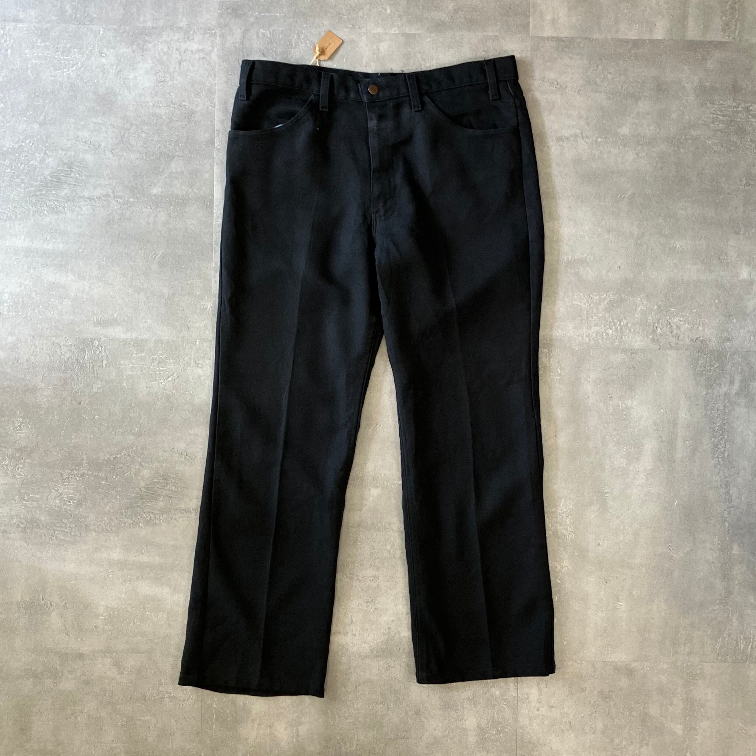 《実寸w35l28》Levi's 90s usa製 10517 ブラック スラックス No.2909