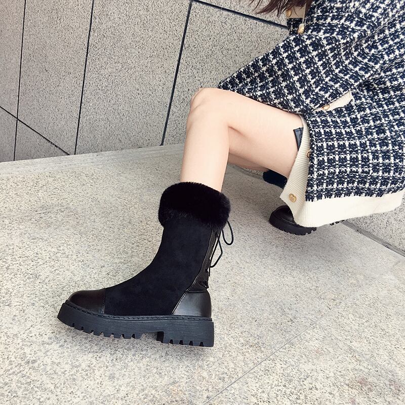 ブーツオータムウィンタースタンダードスウェードバックレース コットン レトロ 靴 シューズ 秋物 冬物 フェイクシューズ29927914411