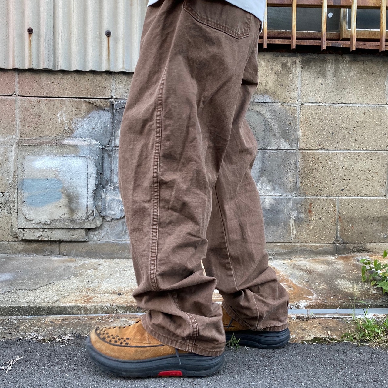 Dickies ディッキーズ ダック地 ペインター ワークパンツ ブラウン 