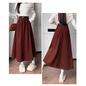 Aラインコーデュロイスカート 3color W00923