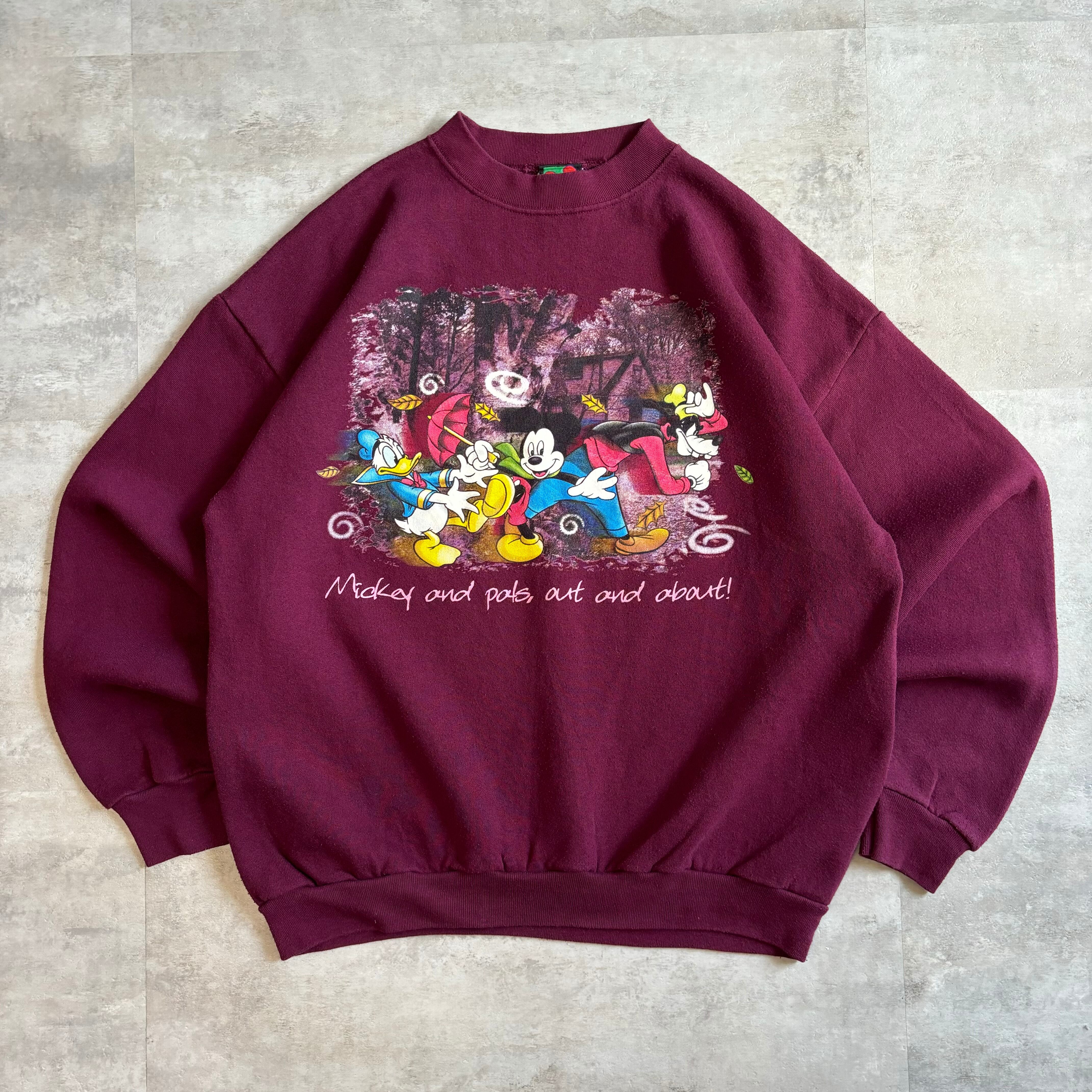 《L》Disney ディズニー TULTEX スウェット 90年代〜 no.4053