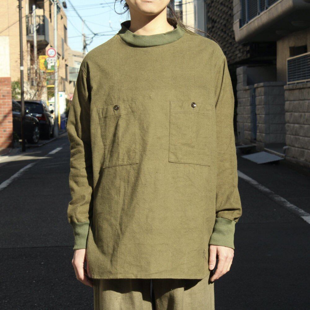 Vintage Hungarian Army Flannel Mock Neck Shirt [Hangarian Army] [1970s ~] |  beruf powered by BASE