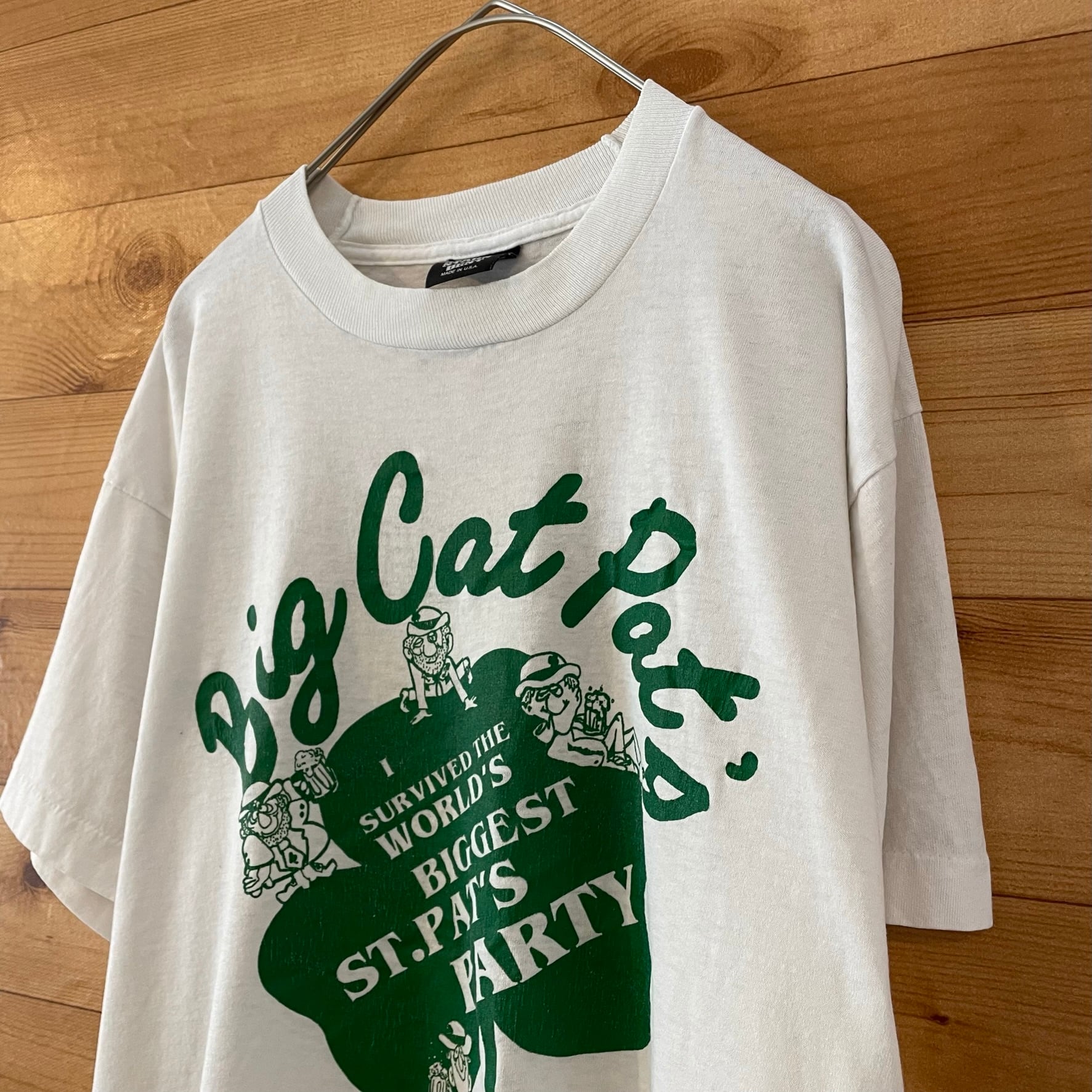 495cm肩幅80年代 スクリーンスターズ SCREEN STARS プリントTシャツ USA製 メンズM ヴィンテージ /eaa347322