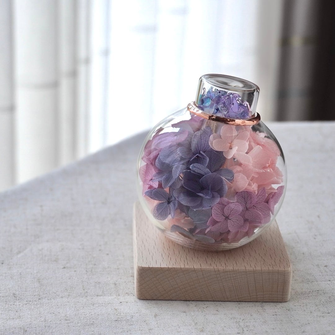 紫陽花の万華鏡「雨上がりの紫陽花」 | GlassNique（グラスニーク