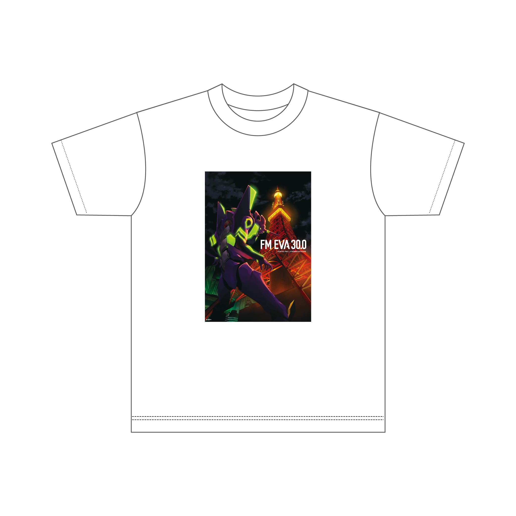 FM EVA 30.0 オリジナルTシャツ【ホワイト】 | TOKYO FM公式