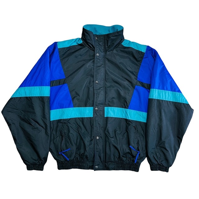90'sヴィンテージ【中綿ナイロンジャケット】USダークカラー着用感Lサイズ