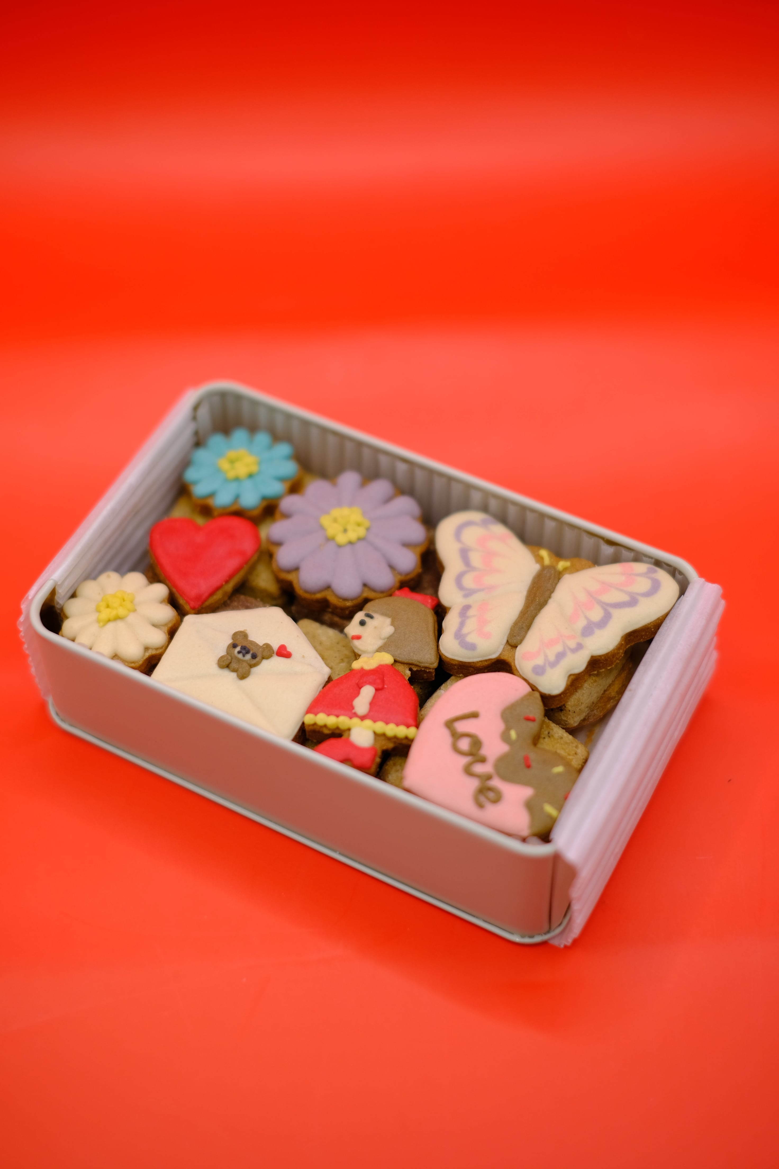 バレンタインアイシングクッキー缶 | シェ・サンタ オンラインストア