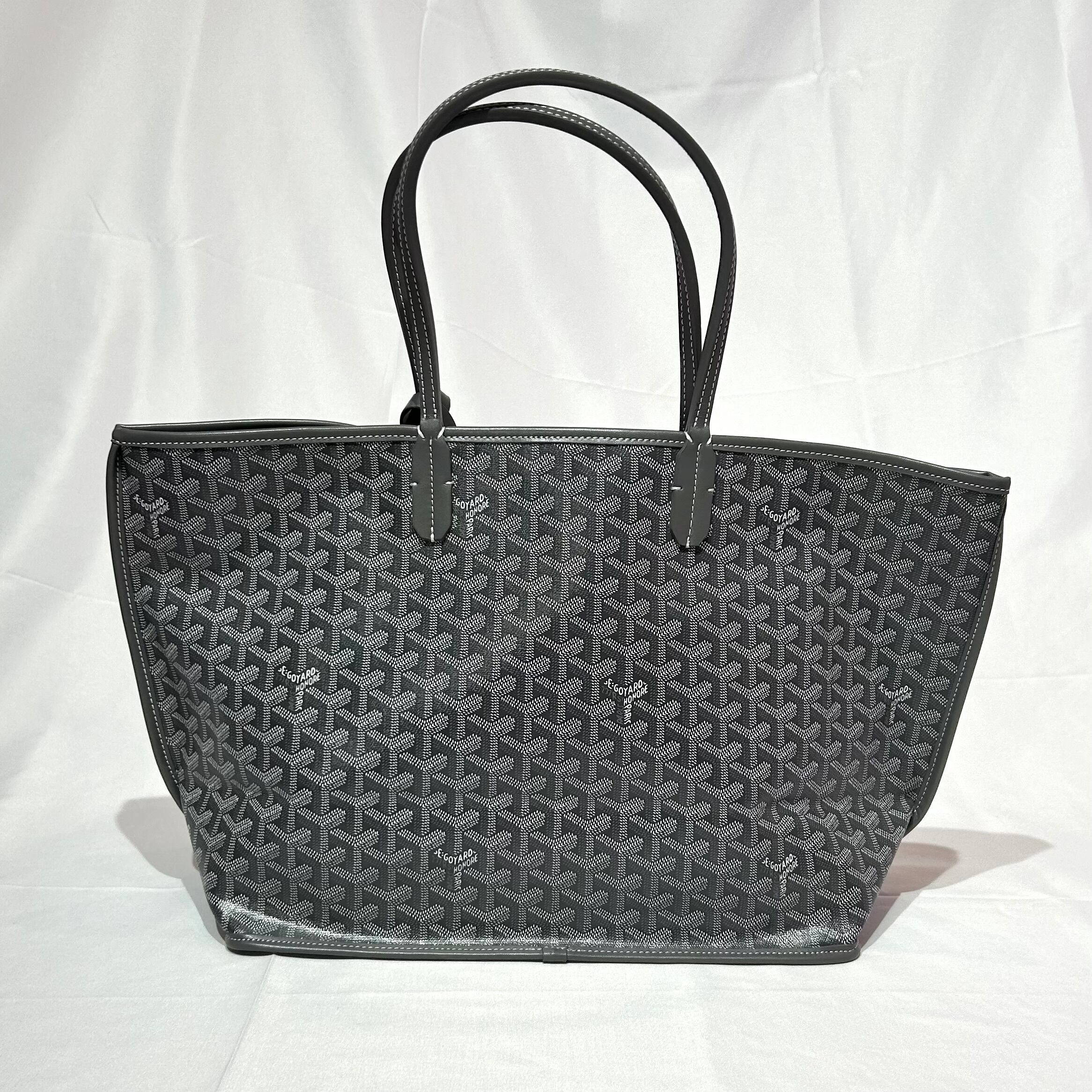 GOYARD アンジュ トートバッグ リバーシブル レザー グレー ゴヤール 