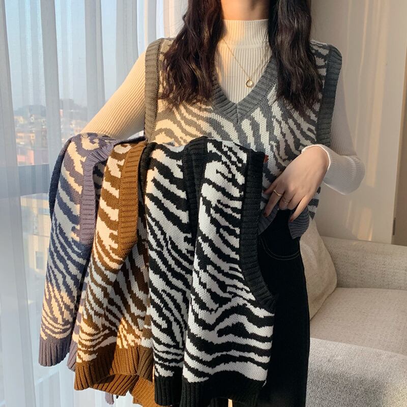 セーター スプリングスタンダードパターンショートニットレディース レトロ 春物 試着室22429038202