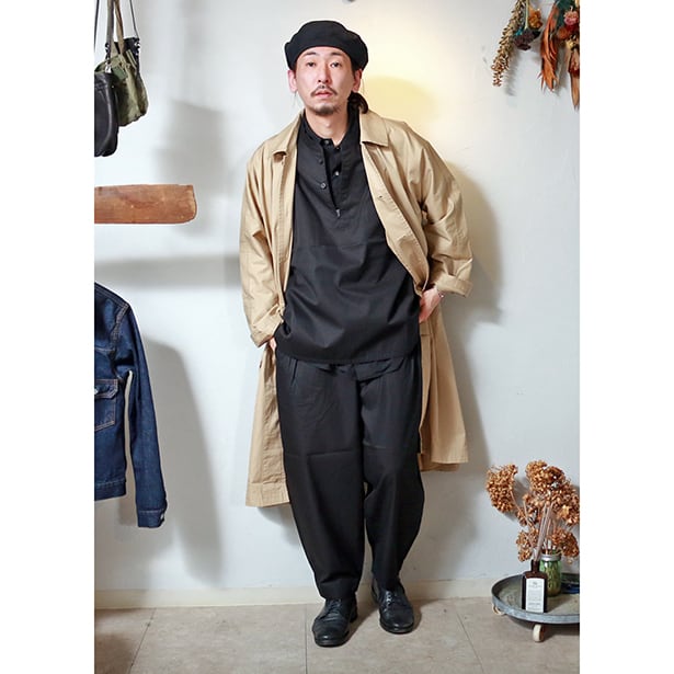 GABARDINE WIDE JACKET BEBOP PANTS