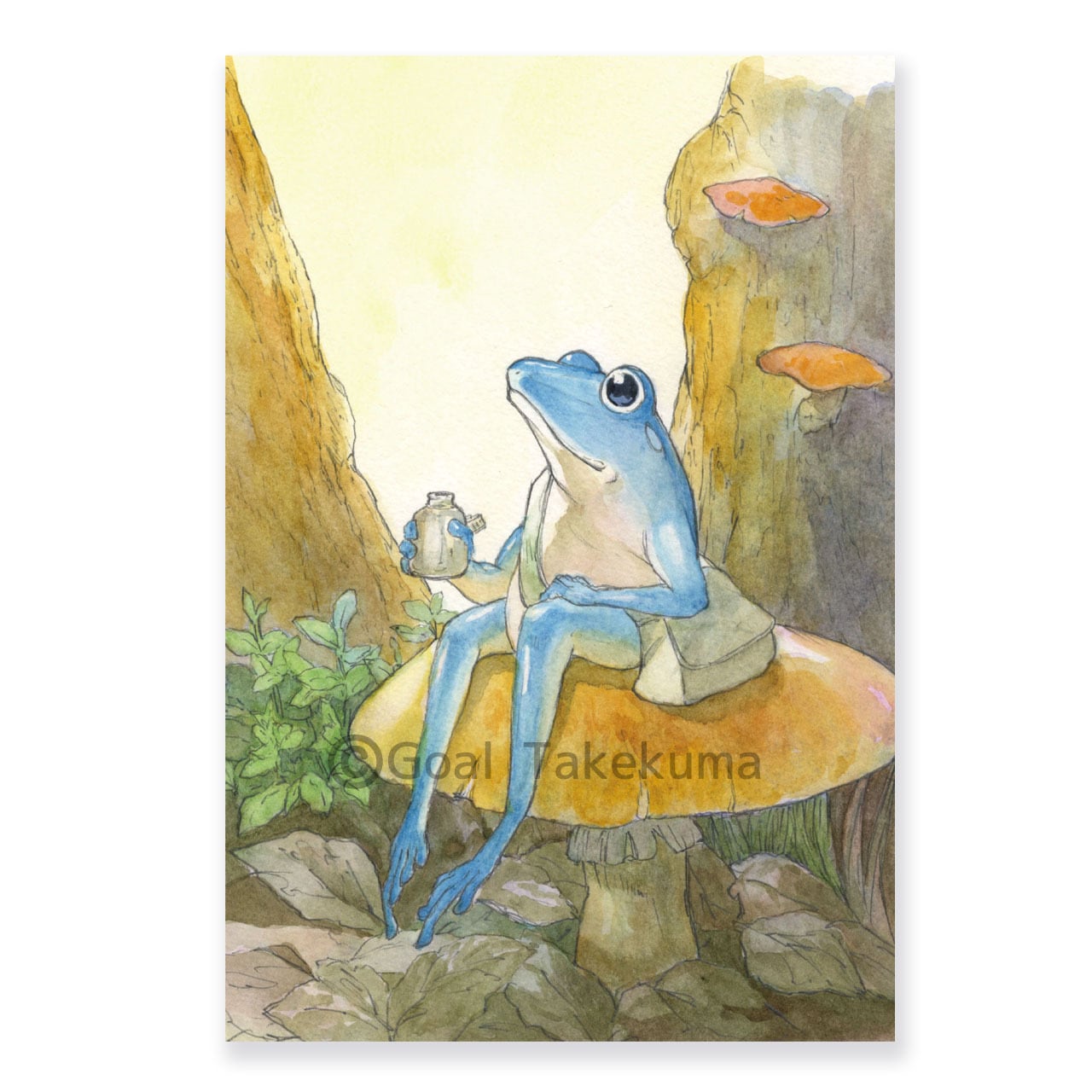 ポストカード カエル旅 休憩 | KAERU MARKT