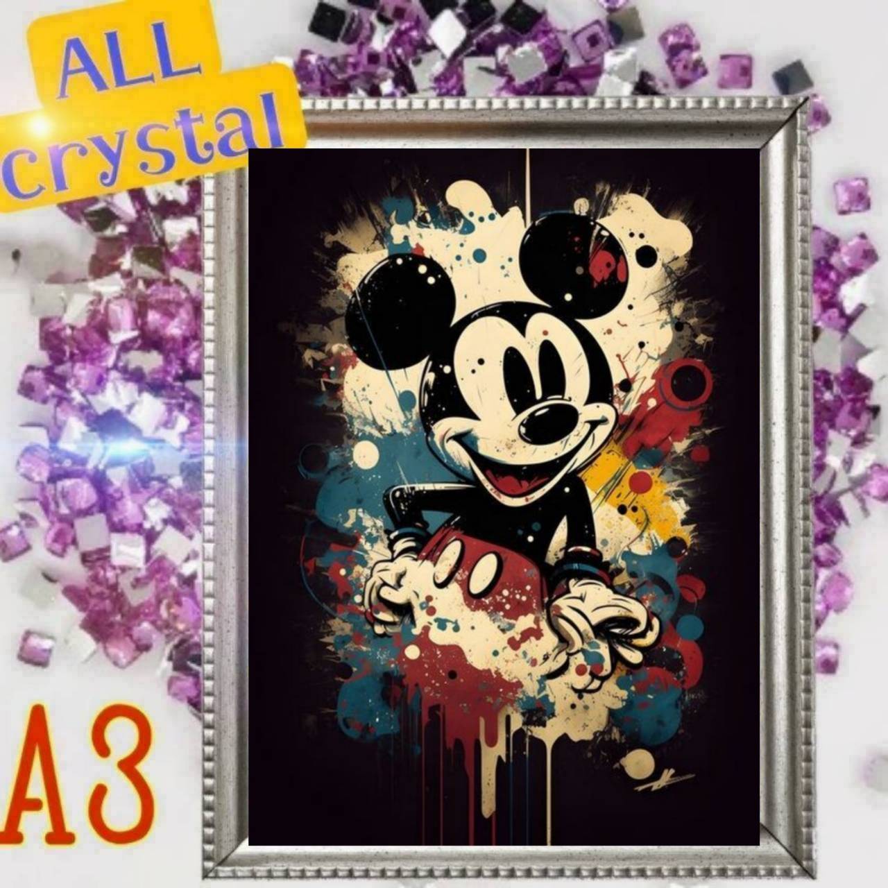 ALLクリスタルビーズ☆四角ビーズ【crystal-22】A3サイズ☆ダイヤモンドアート