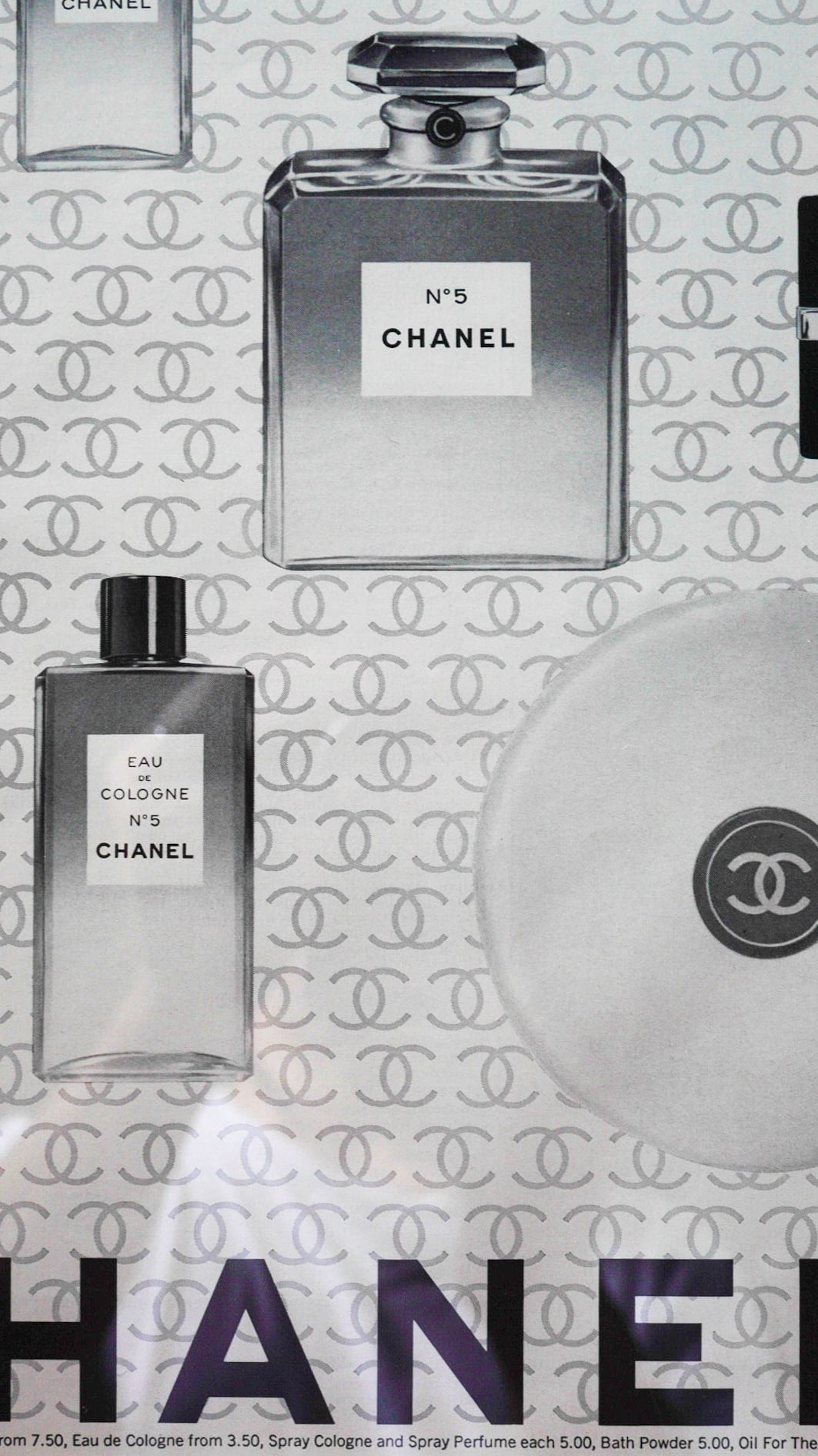 1966】CHANEL シャネル コスメティック アドバタイジング 1966】CHANEL シャネル コスメティック アドバタイジング