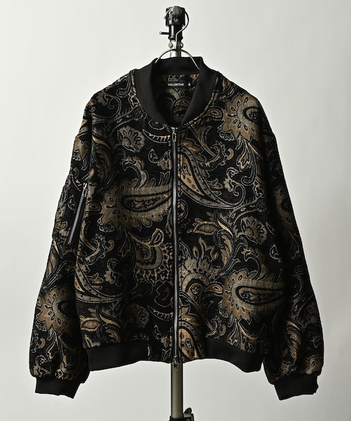 VOLUNTAS Gobelin Paisley Pattern MA-1 (BLK) 136004