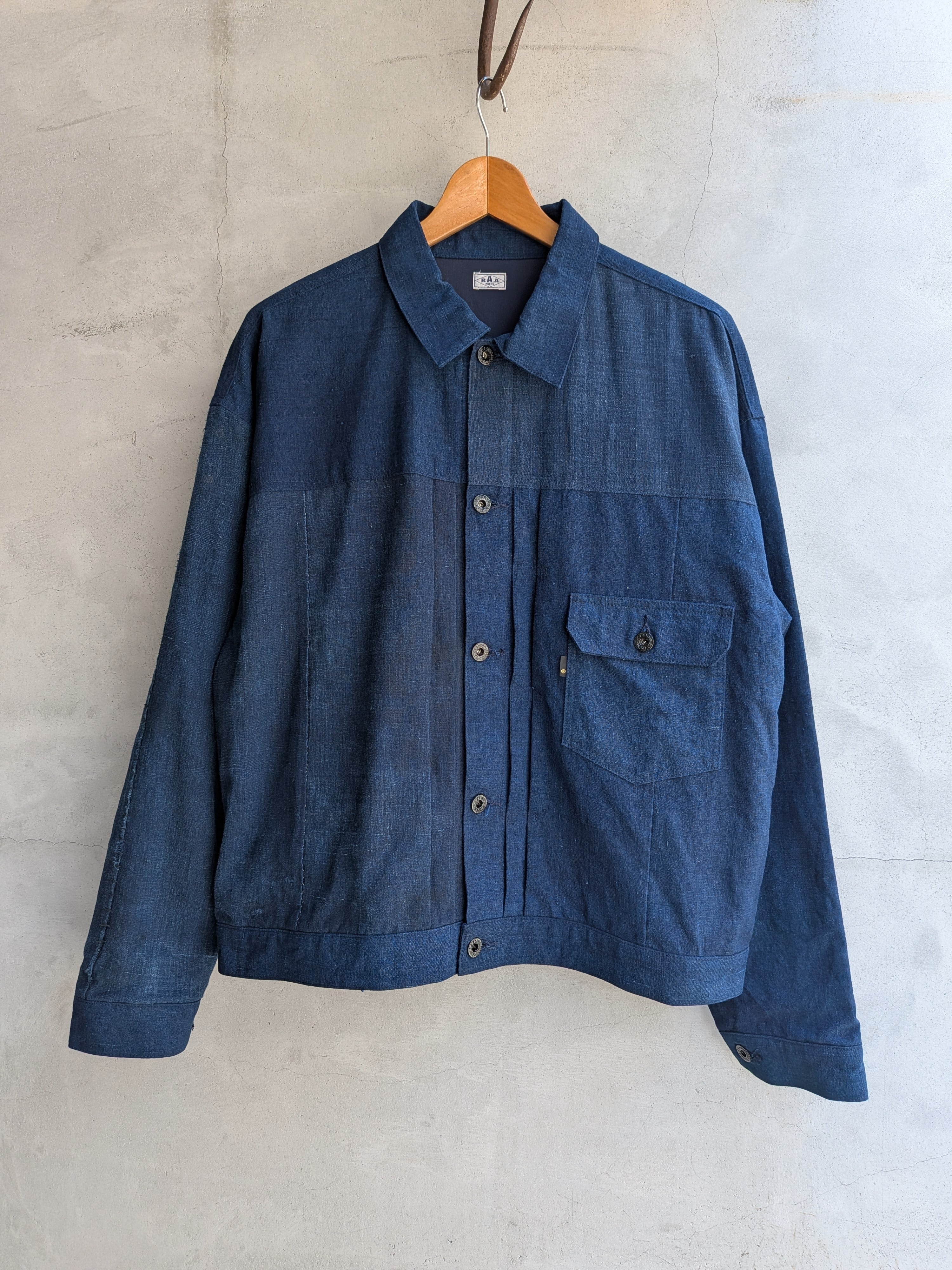 BAA COSTUME MFG. 1st MODEL JACKET NATURAL INDIGO FABRIC 12